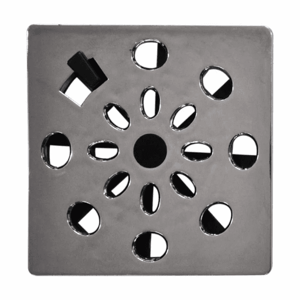 Grelha Rotativa Quadrada Cromada 9,4×9,4cm – Astra