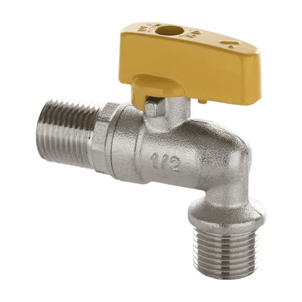 Registro Esfera 90 P/ Gás 1/2 BSP (M) X 1/2 BSP (M) Estojo C/ 1 Peça – Blukit