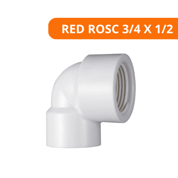 Joelho Redução Roscável 3/4 X 1/2 – Krona