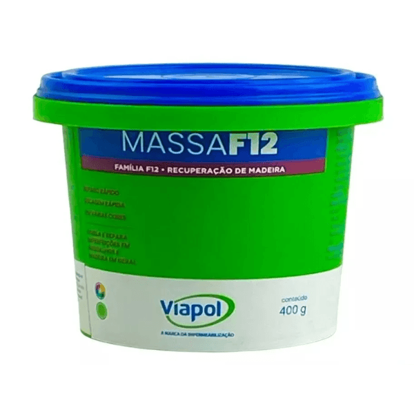 Massa de Calafetar Madeira F-12 400G Branca – Viapol