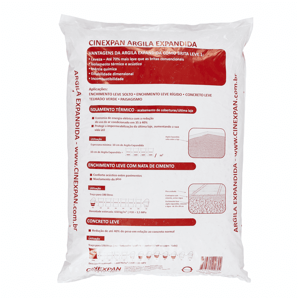 Argila Expandida 3222 Saco 50L – Cinexpan