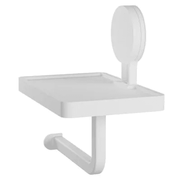 Papeleira Com Suporte Com Adesivo Branco – Astra
