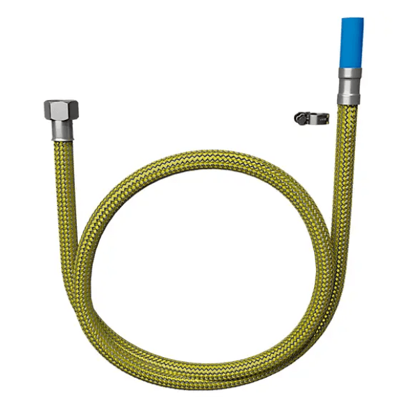 Ligação Flexível Para Gás Espigão 3/8 X 1/2 BSP (F) Economy 1,20m Saco Plástico Com 1 Peça – Blukit
