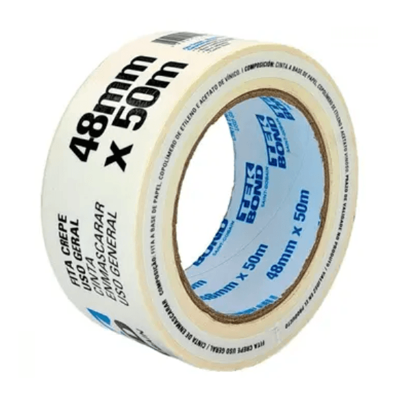 Fita Crepe Uso Geral 48mmX50m – Tekbond