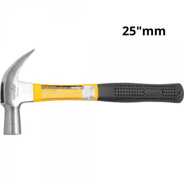 Martelo Unha 25mm Cabo Fibra Vonder