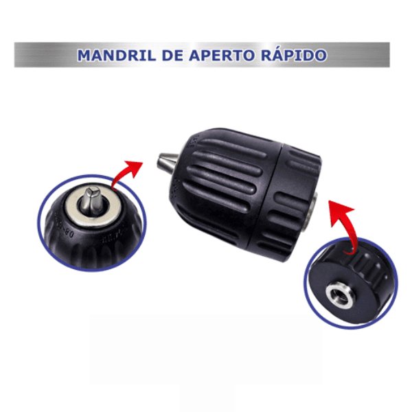 Mandril De Aperto Rapido 3/8 50/5 Lotus