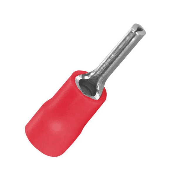 Terminal Pino Pré-isolado Vermelho 0,5×1,5mm C10 20 Peças Sfor