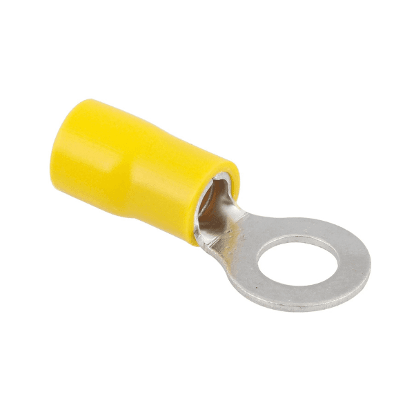 Terminal Anel Pré-isolado Amarelo 4,0×6,0mm M6 20 Peças Sfor