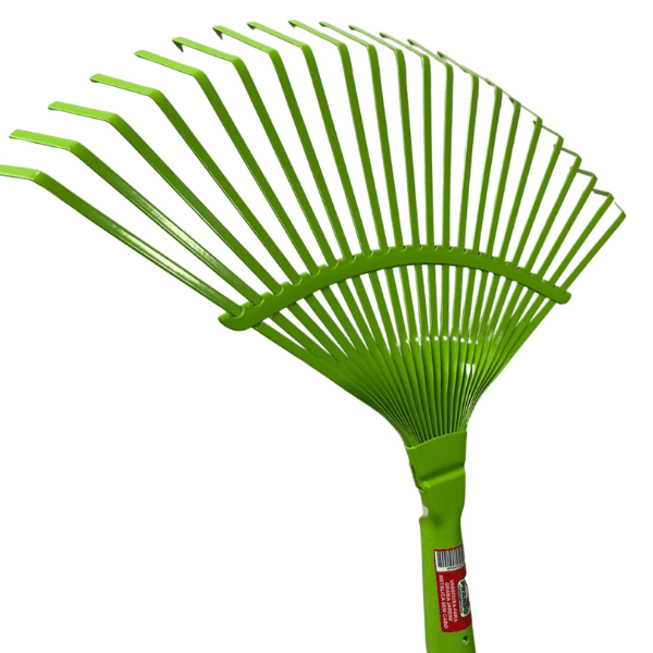 Vassoura Para Grama E Jardim Metálica Regulável, 430 X 365 mm, 22 Dentes, Sem Cabo – Palisad