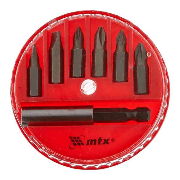 Jogo De Bits Adaptador Magnético Aço 45x 7 Peças – Mtx