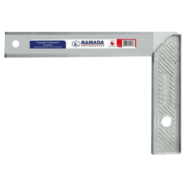 Esquadro Cabo Alumínio 08” Profissional 20cm – Ramada