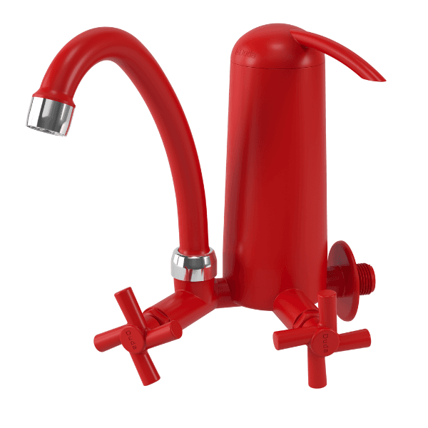 Purificador Eco Bica Móvel e Torneira 1/2″ Vermelho – Duda