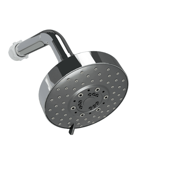 Chuveiro Articulado Redondo Com Regulagem De Jato Estojo Com 1 Peca – Blukit