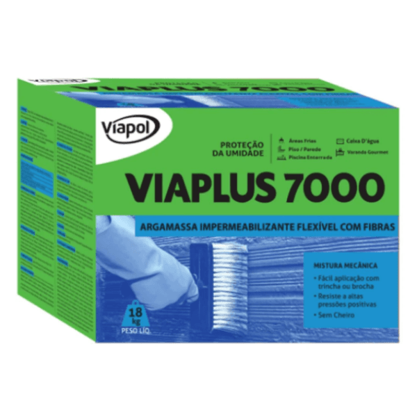 Impermeabilizante Flexível com Fibras Viaplus 7000 18kg – Viapol