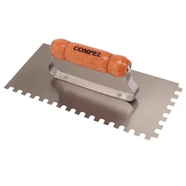 Desempenadeira De Aço Dentada 12,5×25,5cm – Compel