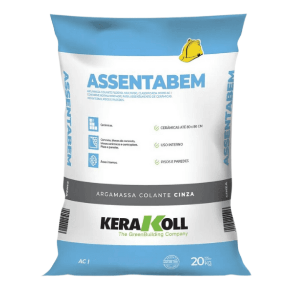 Argamassa Assentabem Cinza AC1 20kg – Kerakoll