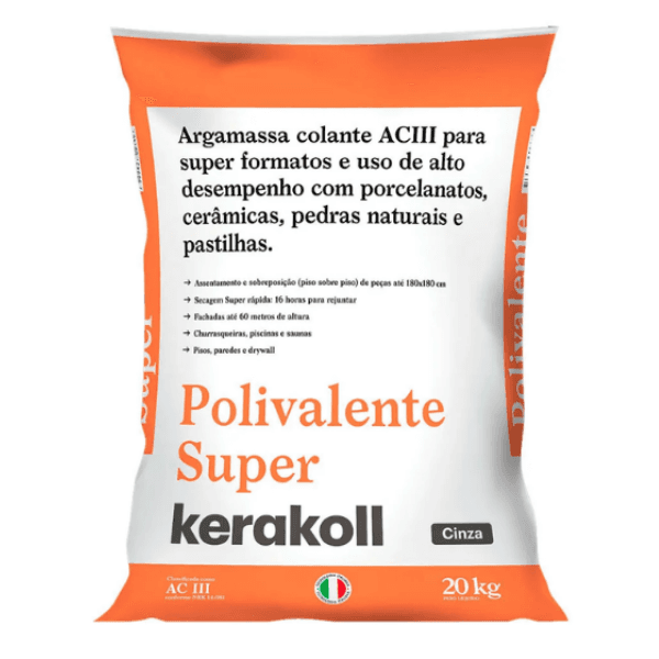 Argamassa Polivalente Super AC3 Cinza 20kg – Kerakoll