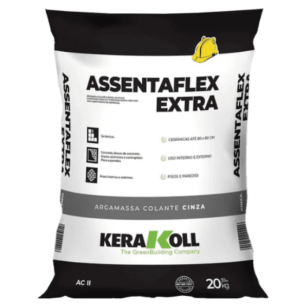 Argamassa Assentaflex Extra AC2 Cinza 20kg – Kerakoll