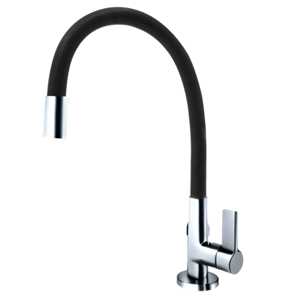Torneira Gourmet Mesa Cozinha Bica Móvel Preta 1174 C80 1/4 Volta – Nova Orion