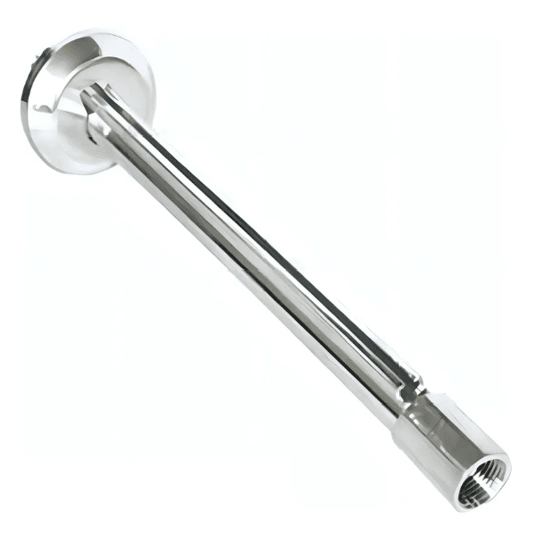 Braço Chuveiro 30cm Alumínio Com Canopla