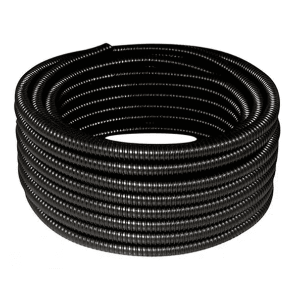 Conduite Espiral Reforçado PVC Preto 1/2″x25m