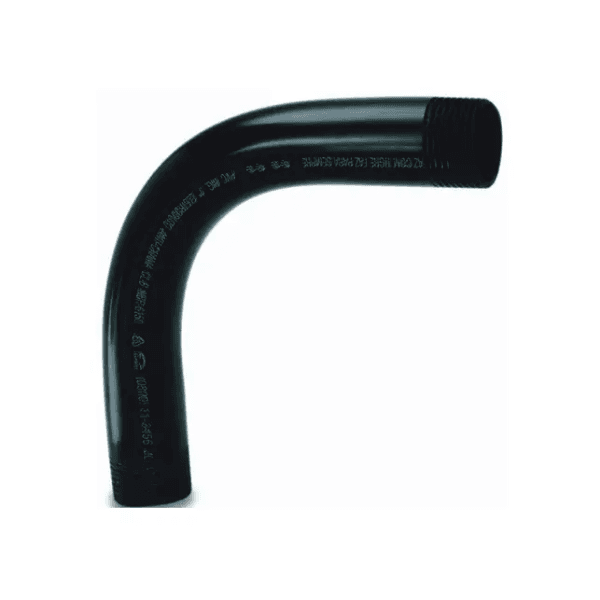 Curva 90 Para Eletreduto PVC Com Rosca Preta 3/4″ – Hidrossol