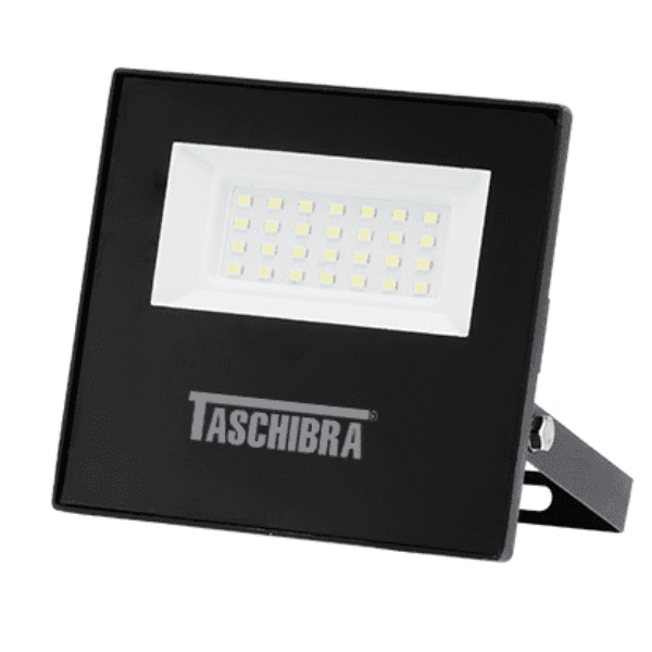 Refletor TR Led Slim 30W 6500K Preto – Taschibra