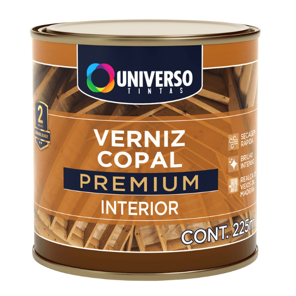 Verniz Copal Premium Cor Natural 225ml – Universo