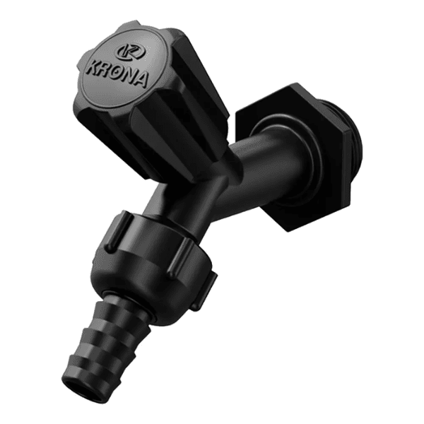 Torneira Para Jardim Slim ABS Preta 1/2″ e 3/4″ – Krona