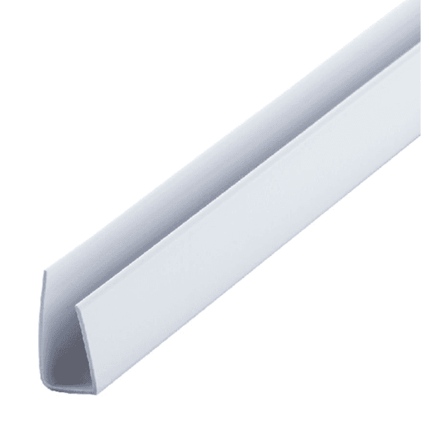 Roda Forro PVC Branco Tipo U Barra 6 Metros