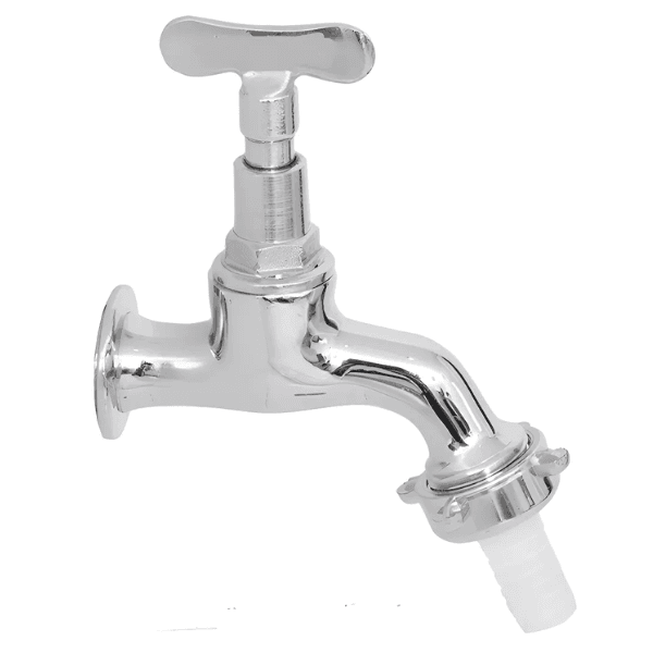 Torneira Curta Cromada Para Jardim E Tanque 1/2×3/4″ 1128 – Nova Orion