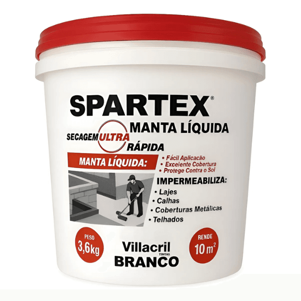 Manta Líquida Branco Fosco Impermeabilizante 18kg – Spartex