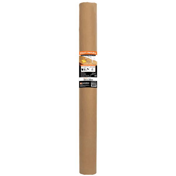 Kraft Pintura 1x25m Papel Proteção Piso Impermeável – Salvabras